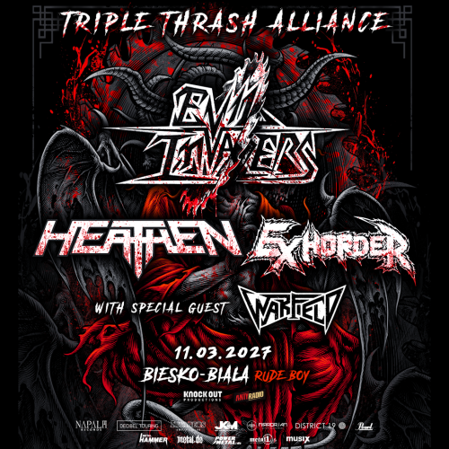HEATHEN + EXHORDER + EVIL INVADERS 
