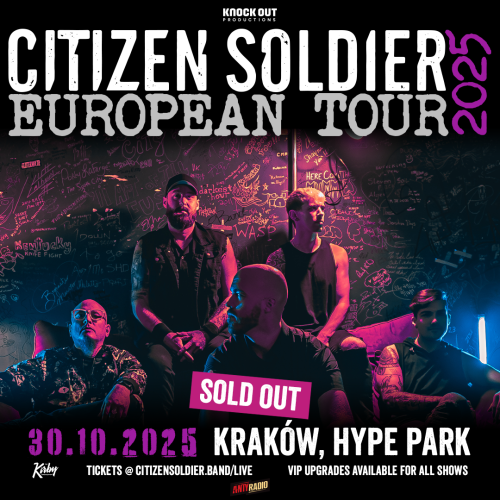Concert of CITIZEN SOLDIER in Kraków