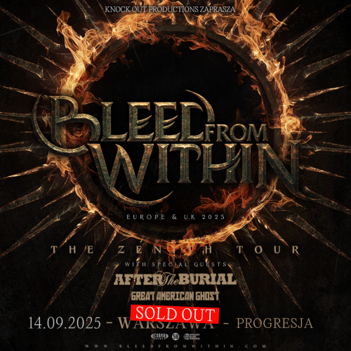 Concert of BLEED FROM WITHIN in Warszawa