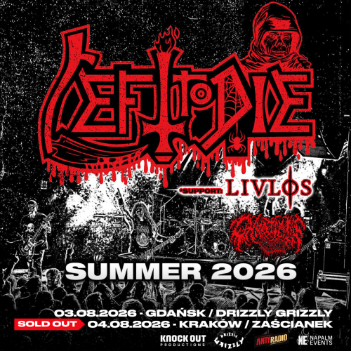 Concert of LEFT TO DIE in Krak&oacute;w